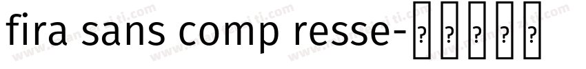 fira sans comp resse字体转换